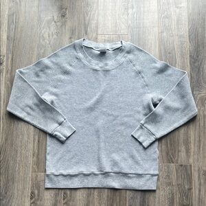 TNA Light Gray Alder Waffle Crewneck